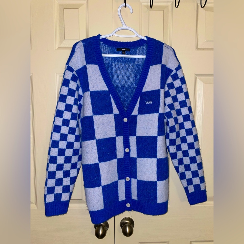 Vans Blue Checkered Women's Sweater